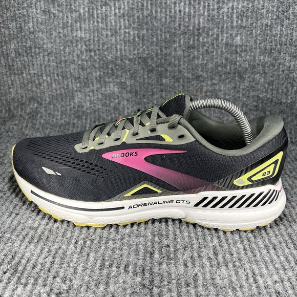 Brooks Adrenaline GTS 23 Women's Size 9.5 Neon Coral Black Shoes‎ 1203811D037 - Picture 5 of 13